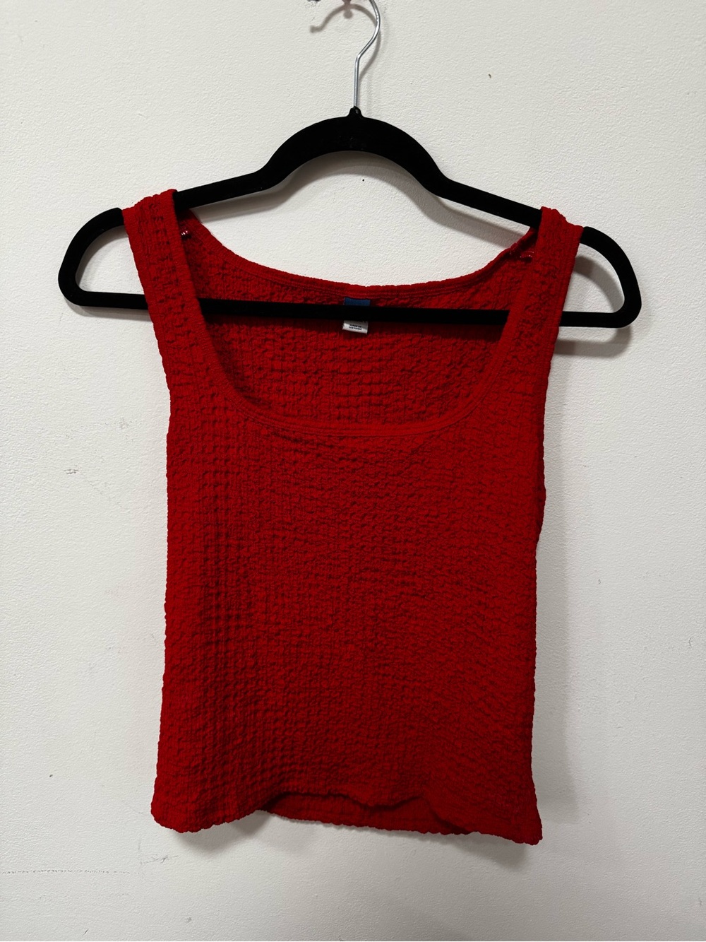 Old Navy Red Textured Tank Top